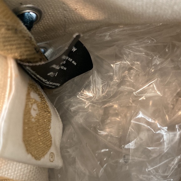 A Bathing Ape Canvas Chuck Taylor Style Canvas and Suede High Top - Size 101 - Picture 10 of 10